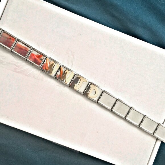 Stainless Steel What Would Jehovah Do Bracelet EZ Custom Size to Fit Your Wrist - Picture 5 of 5